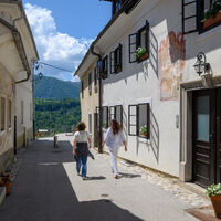 Radovljica, Weg zum Aussichtspunkt