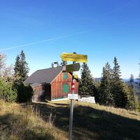 Wegkreuzung bei der Karl Alm