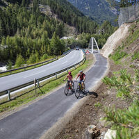Ötztal Radweg zwischen Umhausen und Längenfeld