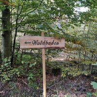 Schild Waldbaden Assamstadt