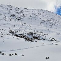2.6 km Der steile Talweg vom Hochschneid