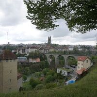 Aussicht auf Fribourg - ViaJacobi Etappe 13