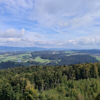 Ausblick vom Aussichtsturm zum Dreisessel, Bay. Plöckenstein, Plöckenstein und Hochficht