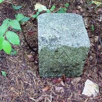 Salzgitter Höhenzug, Wanderwege 21 und 22 Trigonometrischer Stein beim Adlershorst