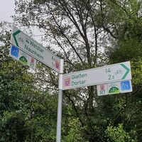 Wegweiser Lahnradweg