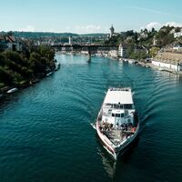 Schiff bei Schaffhausen