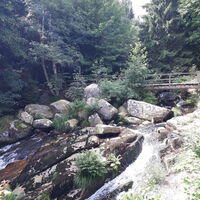 Wasserfall steinerne Renne
