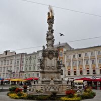 Hauptplatz Linz mit Pestsäule