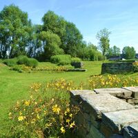 Steinmauern im Thermenpark Bad Blumau