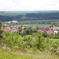 Blick vom Goethestein auf Schwickershausen