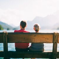 Sitzbank am Silsersee