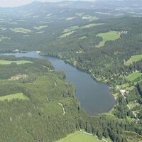 Blick auf den Packer Stausee