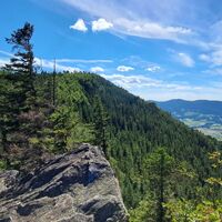 Kleiner Peilstein Ausblick zum Großen Peilstein
