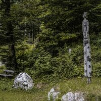 Skulptur bei der Marienkapelle Untergrimming