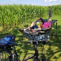 Radlerliege am Radweg zwischen Dietratried und Niederdorf