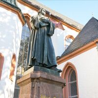 Lutherdenkmal St. Nikolai-Kirche Döbeln