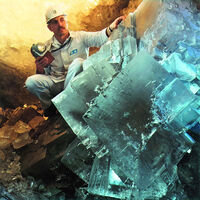 Kristallgrotte im Erlebnis Bergwerk Merkers