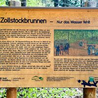 Infotafel am Zollstockbrunnen