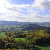 Ausblick vom Großen Hörselberg bei Eisenach