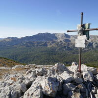 das Gipfelkreuz am Angerkogel