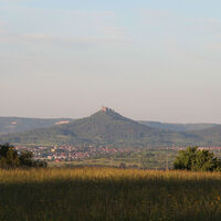 Aussicht mit Blick zur Burg Hohenzollern
