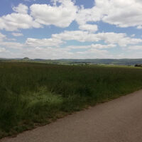 Blick vom Limesturm zum Kolbenberg