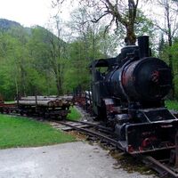 Bahngarnitur der alten Waldbahn