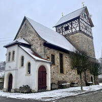 Kirche Rentwertshausen im Winter