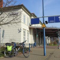 Start zur Tour am Bahnhof Schladen