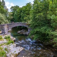 Pont d'Aubert in der Gemeinde Moulis