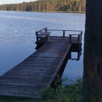 Steg am See Iso Ruhijärvi