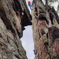 Klettern am Hohen Stein