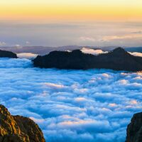 Sonnenuntergang über den Wolken Gran Canaria