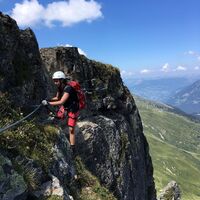Querteil nach Steilwand