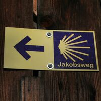Markierung des Jakobsweges