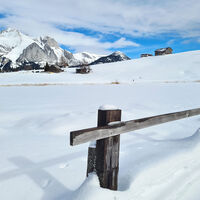 Idyllische Winterlandschaft bei den Schwendiseen