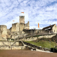 Burg Rötteln im Winter Westweg Etappe 12 (West) Lörrach