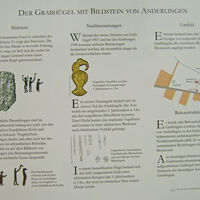 Infotafel zur Geschichte vom Grabhügel in Anderlingen