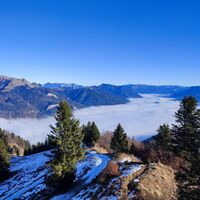 Abstieg zum Elferstein links Mitte