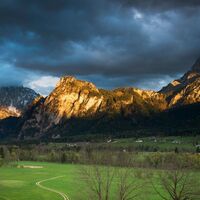 Abendstimmung beim Gesäuseeingang