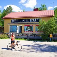 Radweg an der Grenze Lappeenranta – Imatra