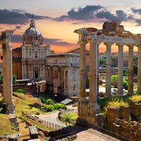 Forum Romanum in Rom - Sonnenuntergang