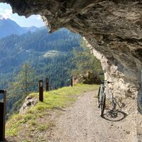 Pause für Bike und Bikerin