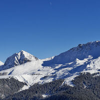 Aussicht von der Prätschalp im Winter