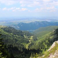 Blick auf das Voralpenland