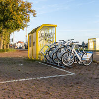 Parkplatz P4 mit Leihfahrrädern