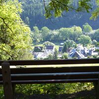 Blick auf Manebach vom OBGW