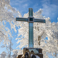 Pause am Glaskreuz am Reiseck