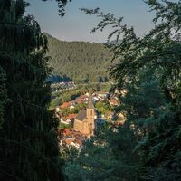 Blick vom Röderkopf auf Münchweiler/Rodalb