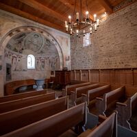 Kirche von Waltensburg mit den Malereien des Waltensburger Meisters